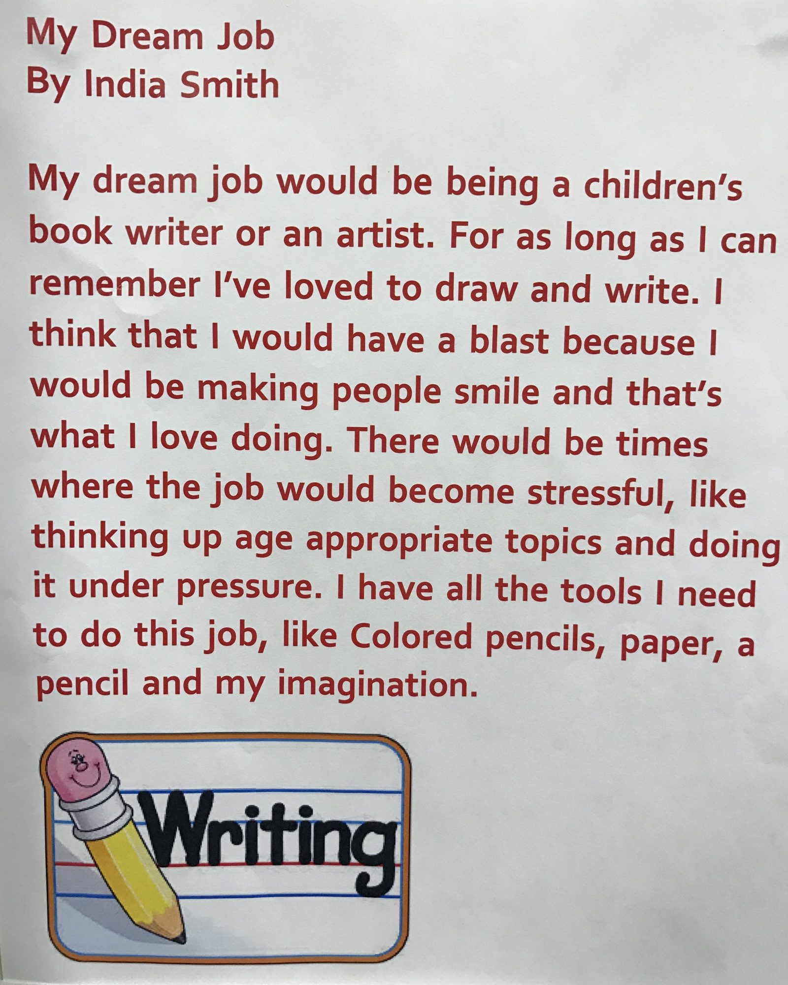 My dream jobs in it essay writing
